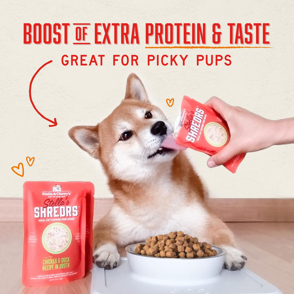 Chicken & Duck Dog Food Pouches 24 Pack 2.8 oz E7054