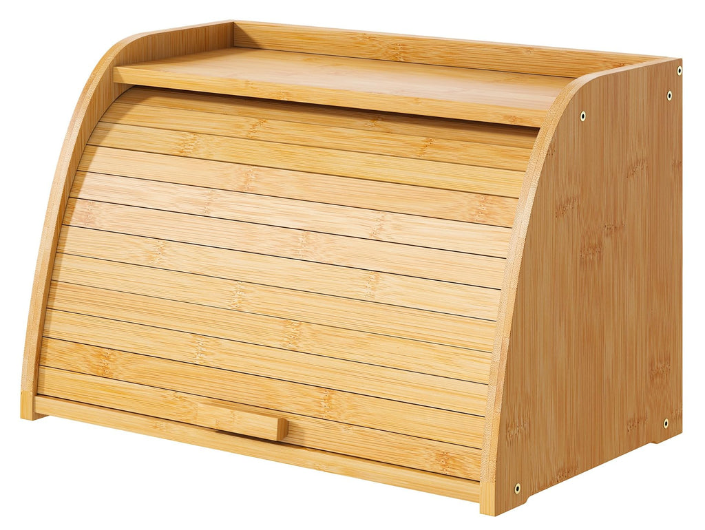 Large Bamboo Wood Bread Box F2235