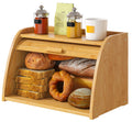 Large Bamboo Wood Bread Box F2235