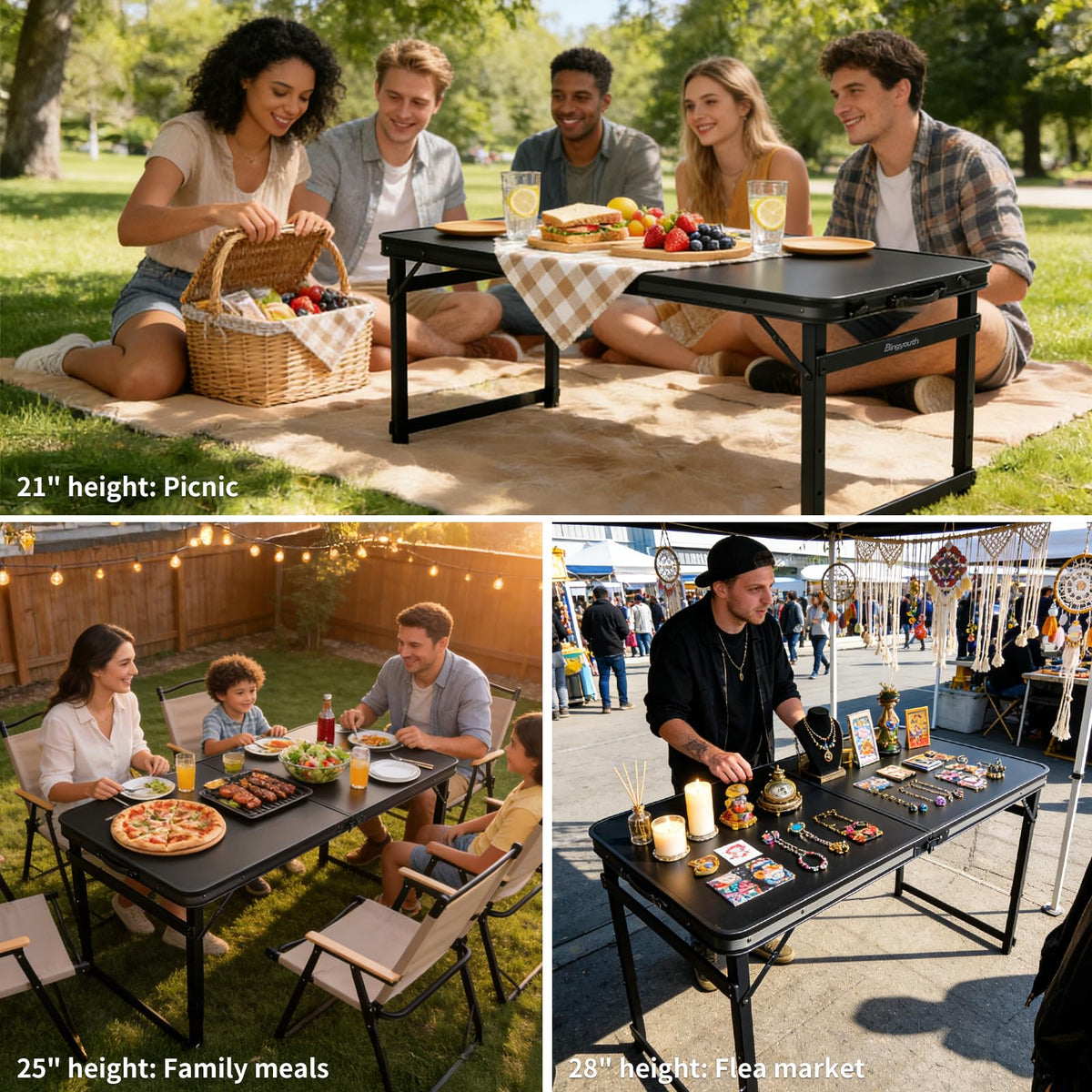 Folding Aluminum Camping Table X81245