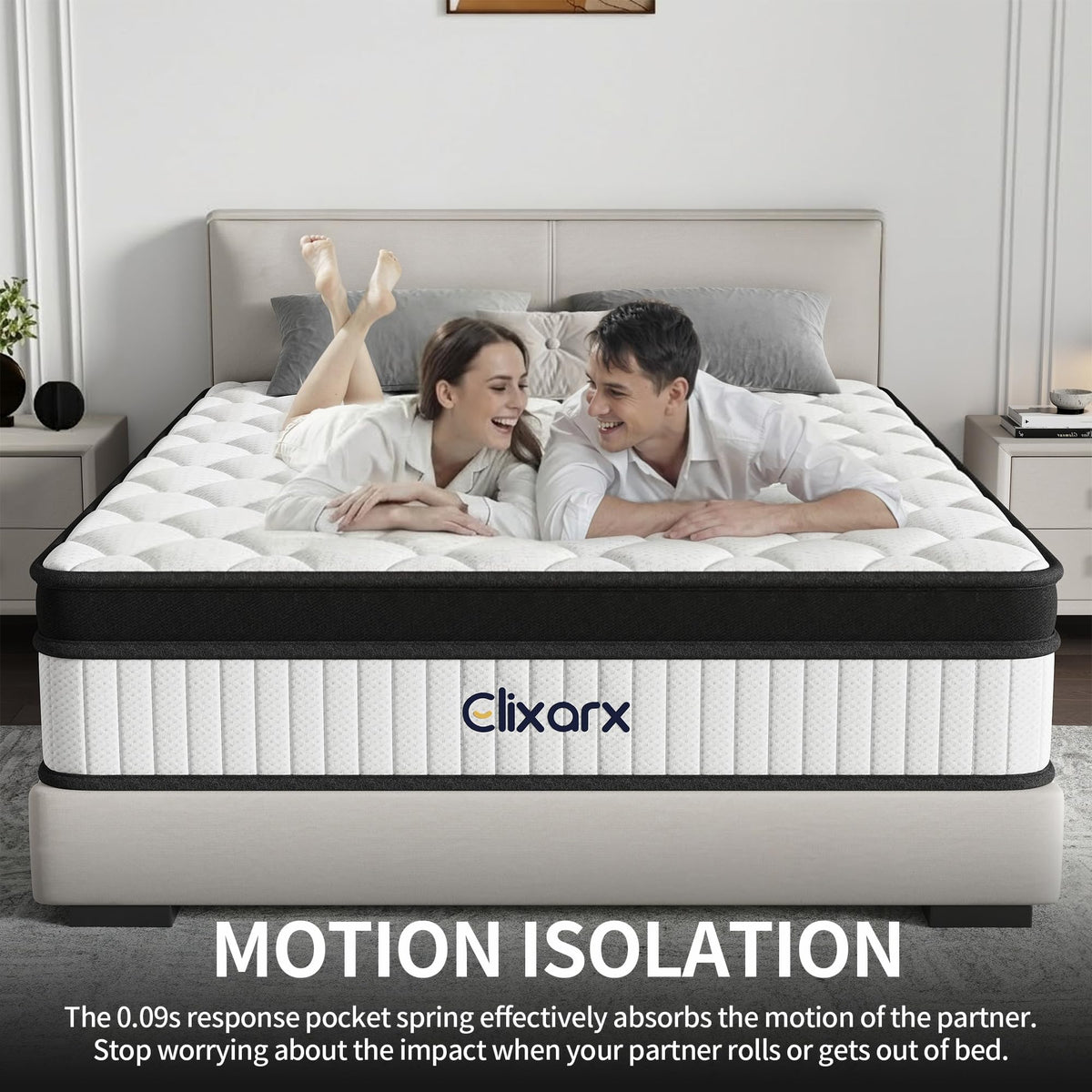 Full Size 12 Inch Hybrid Medium Firm Memory Foam Mattress P794321