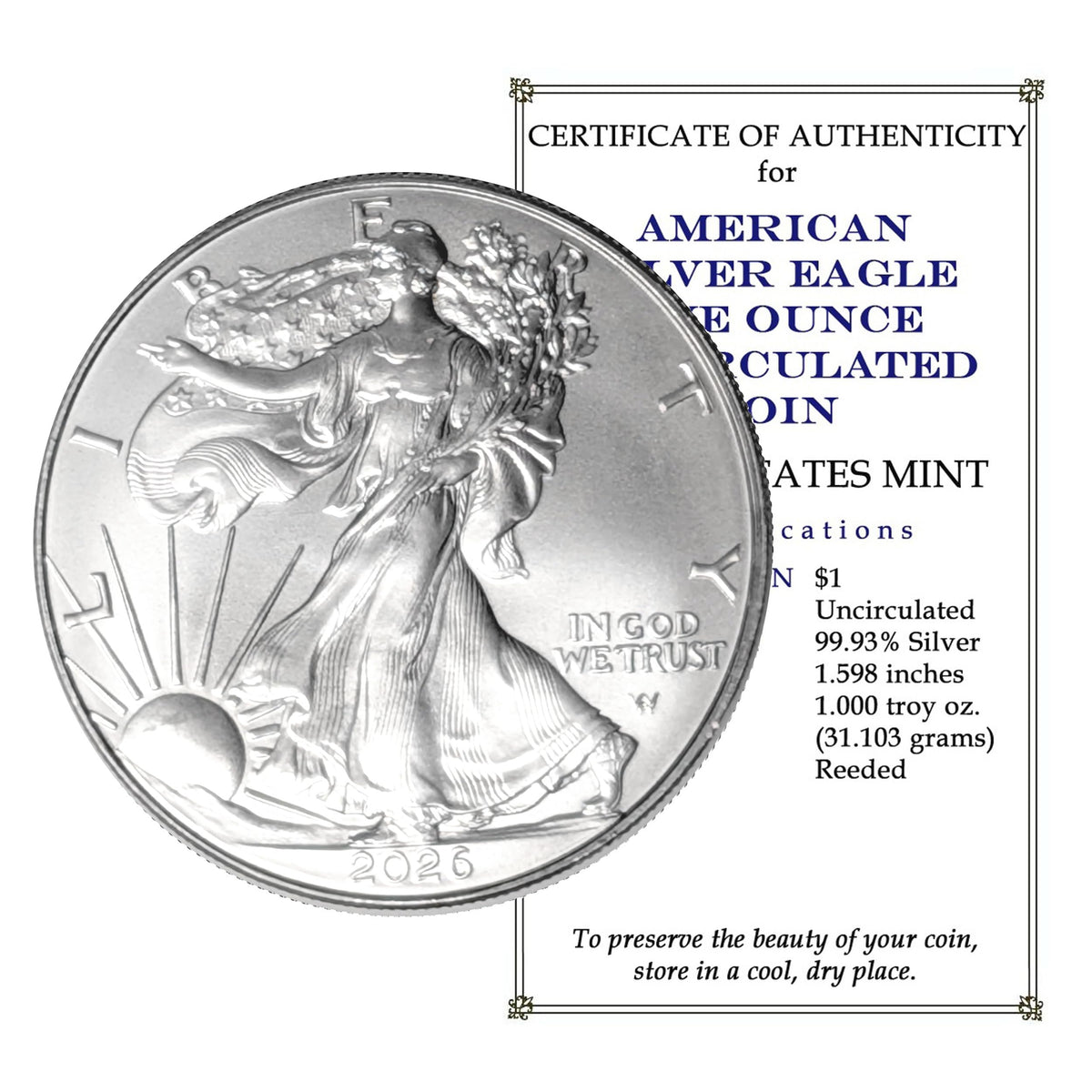 1 oz Silver Eagle Uncirculated H5436