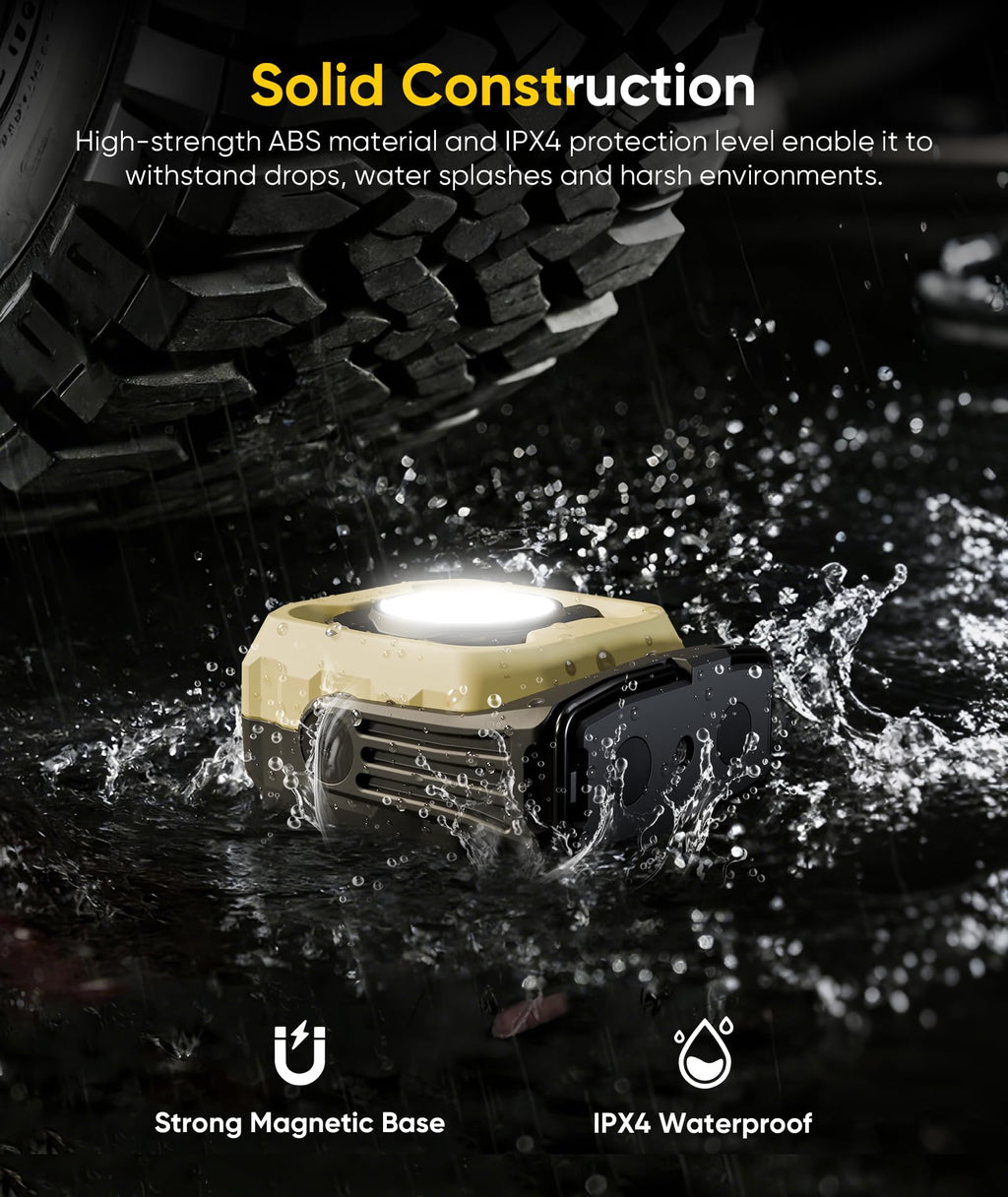 Magnetic IPX4 Waterproof 4000mAh LED Work Light 2 Pack R929