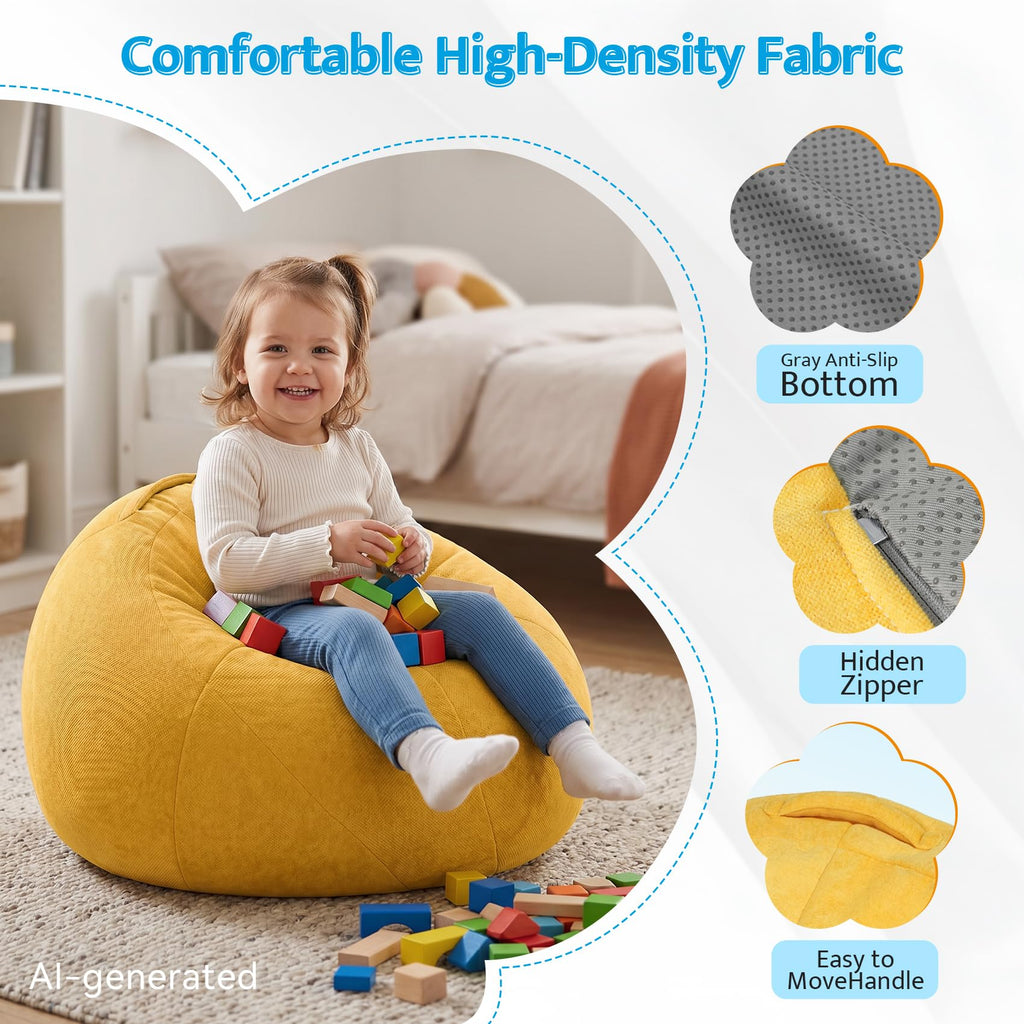Kids Bean Bag Chair with Armrests N729