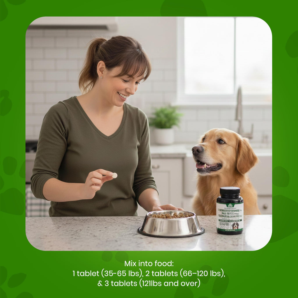 Liver Support Supplement for Large Dogs with Milk Thistle - 30 Chewable Tablets U183