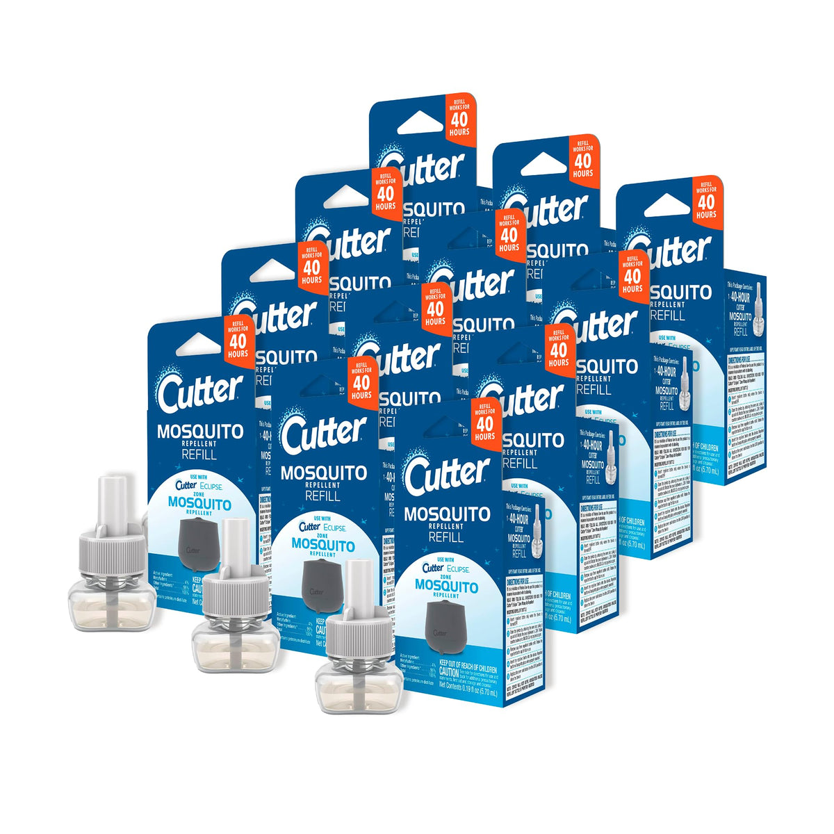 Mosquito Repellent 40-Hour Refill Pack of 12 A8668