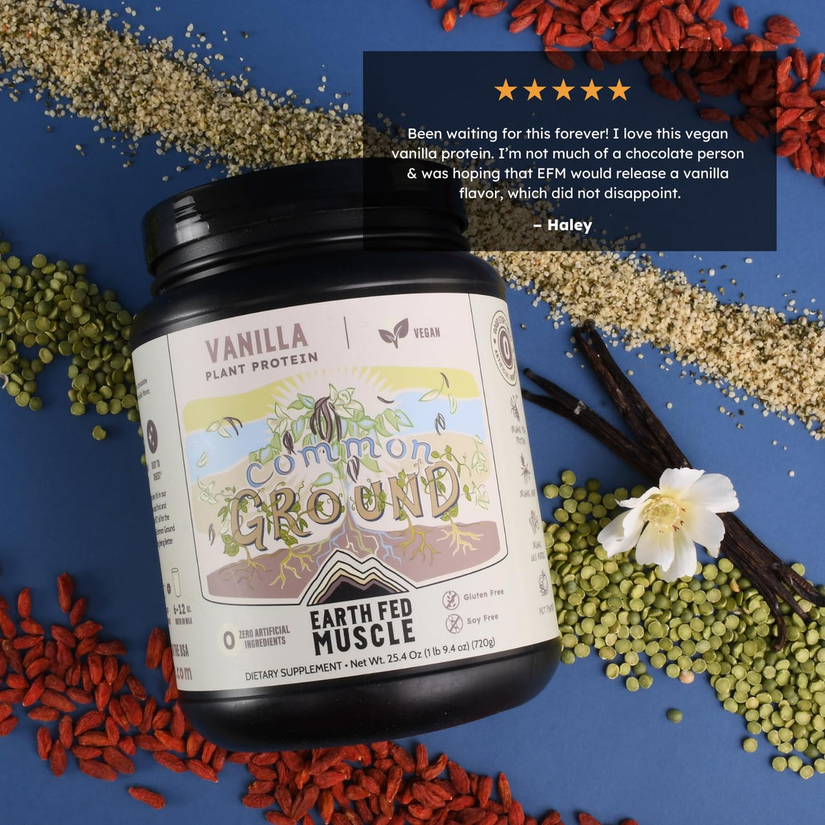 Organic Plant Protein Powder Vanilla 1.74 lb L6010