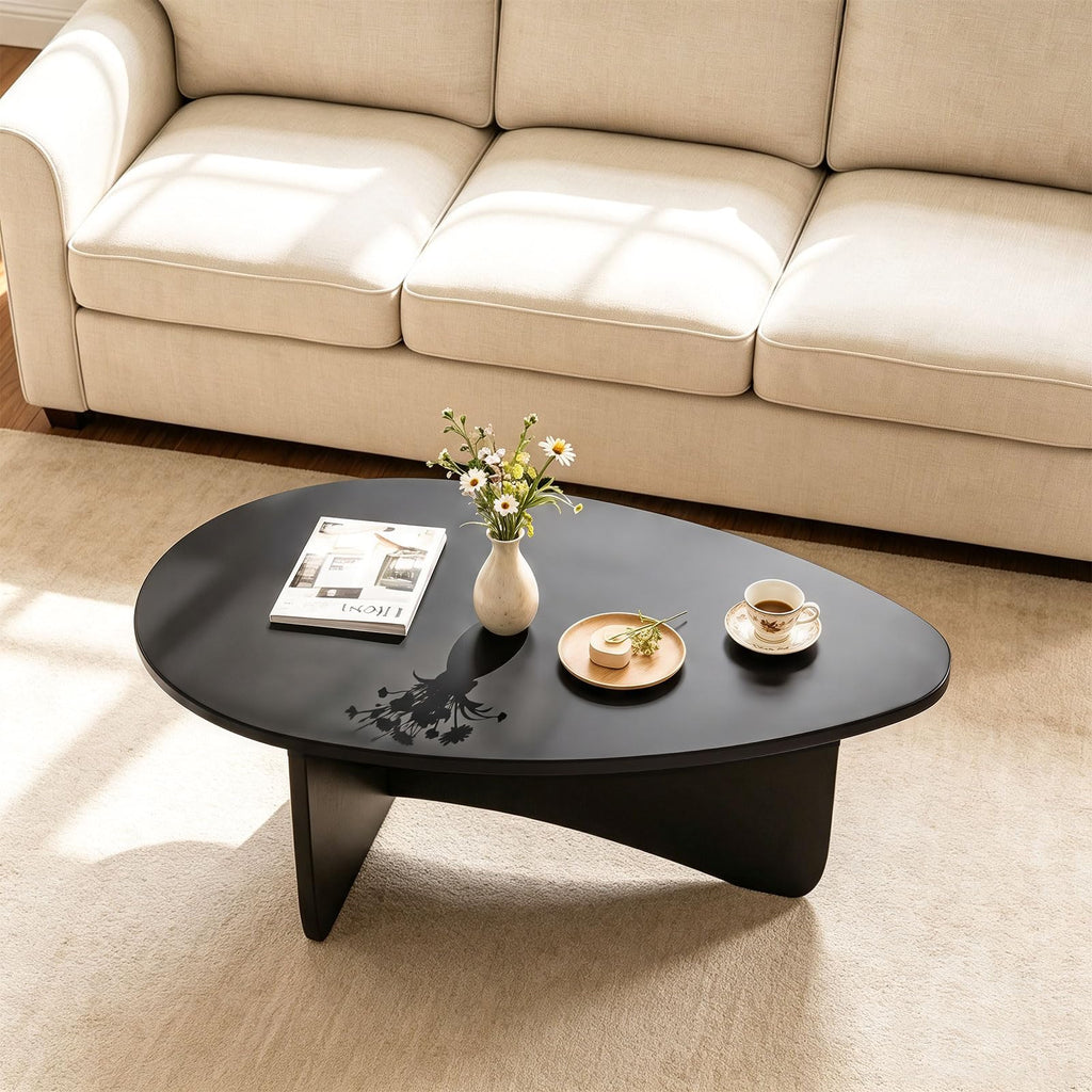 Oval Coffee Table Black G34111