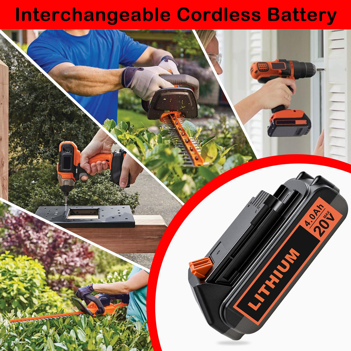 20V 4.0Ah Lithium Battery P290411
