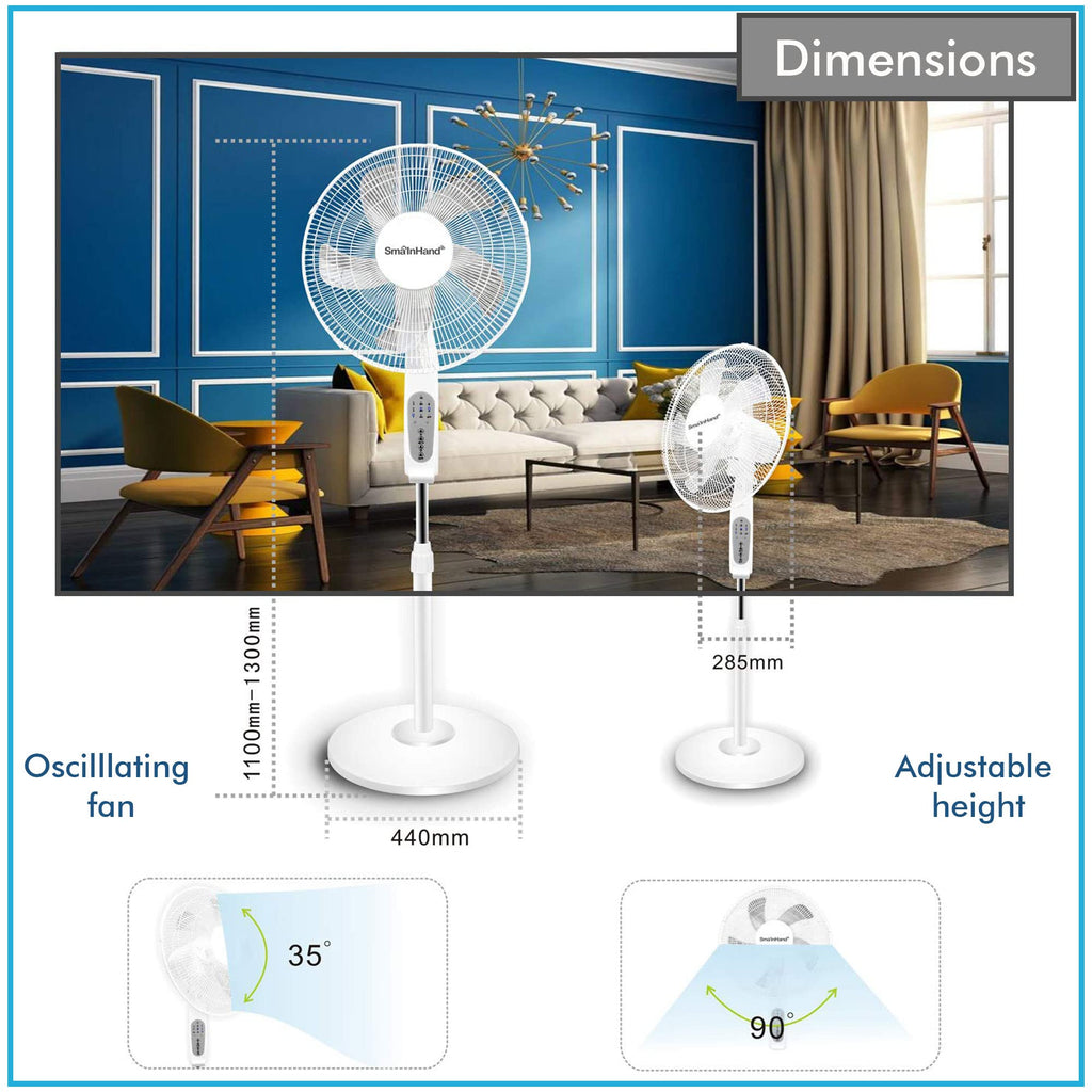 16” WIFI Enabled Oscillating Pedestal Fan Z348878
