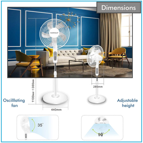 16” WIFI Enabled Oscillating Pedestal Fan Z348878