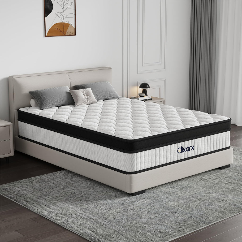 Full Size 12 Inch Hybrid Medium Firm Memory Foam Mattress P794321