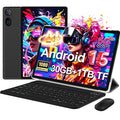 Android 15 Tablet 10.1 Inch FHD 30GB RAM 64GB ROM Black O641