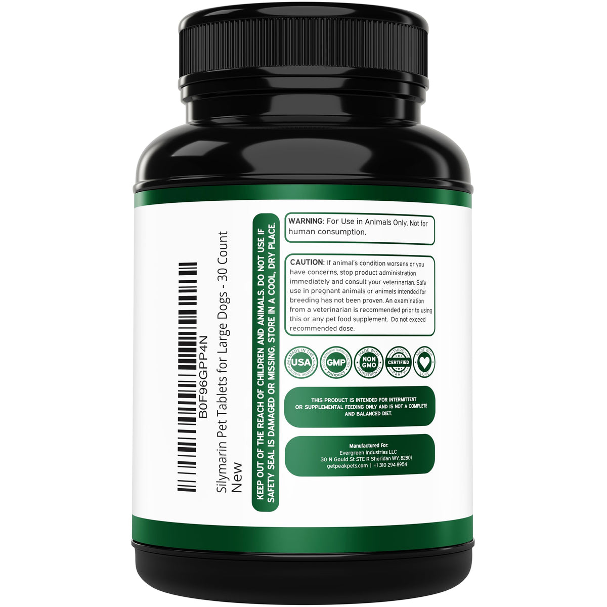 Liver Support Supplement for Large Dogs with Milk Thistle - 30 Chewable Tablets U183