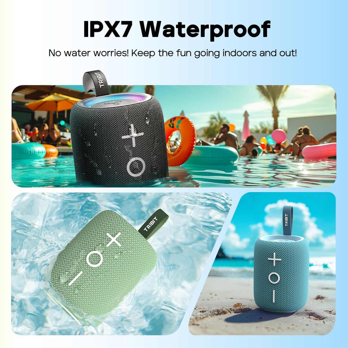 Portable Bluetooth Speaker 12W Black F6604