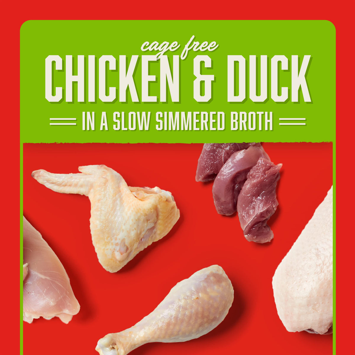 Chicken & Duck Dog Food Pouches 24 Pack 2.8 oz E7054