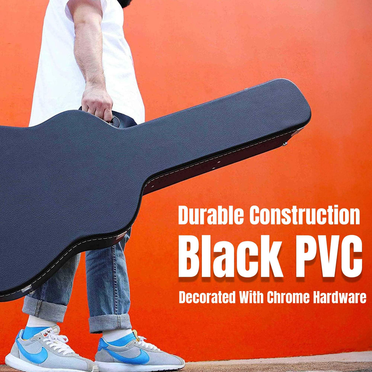 40-Inch Classical Guitar Hard Case with Lock and Key K83863