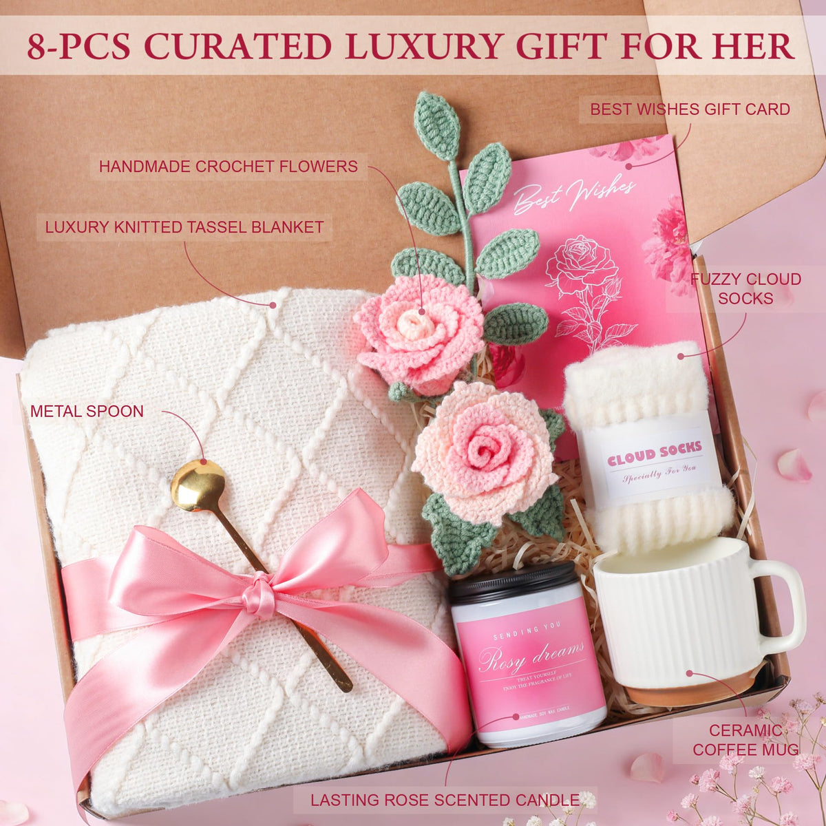 Pink Gift Basket A5559
