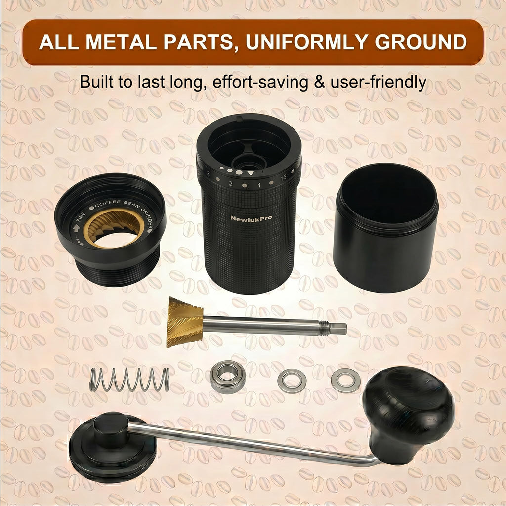 Manual Coffee Grinder, Titanium Conical Burr, 35g Capacity D42731