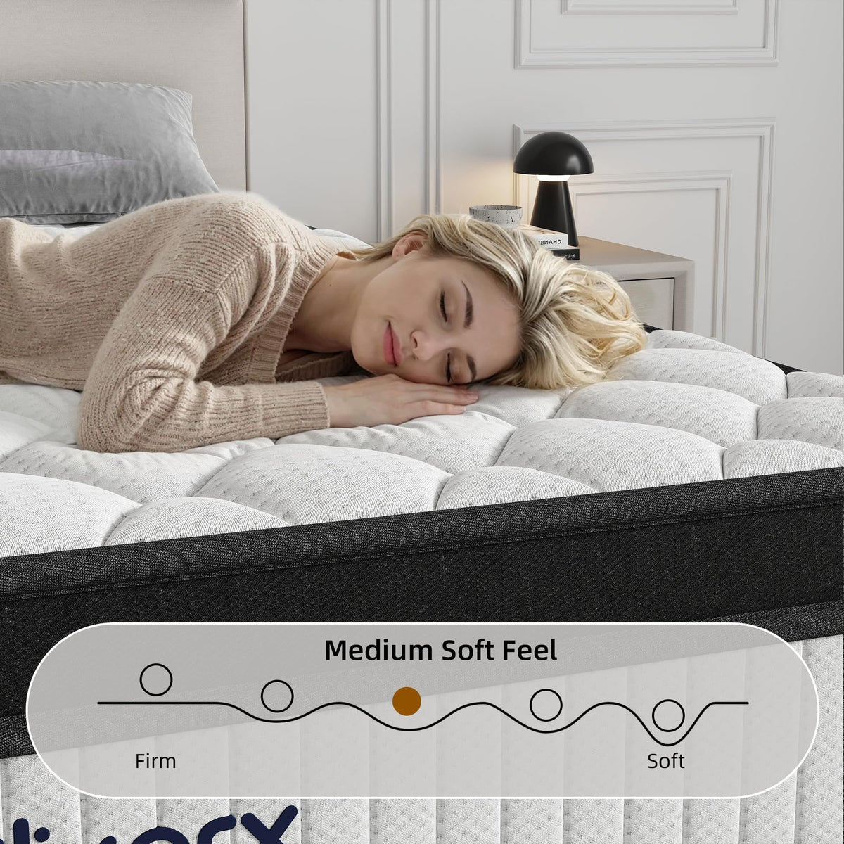 Full Size 12 Inch Hybrid Medium Firm Memory Foam Mattress P794321