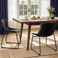 Faux Leather Bar Stools Set of 2 Q49141