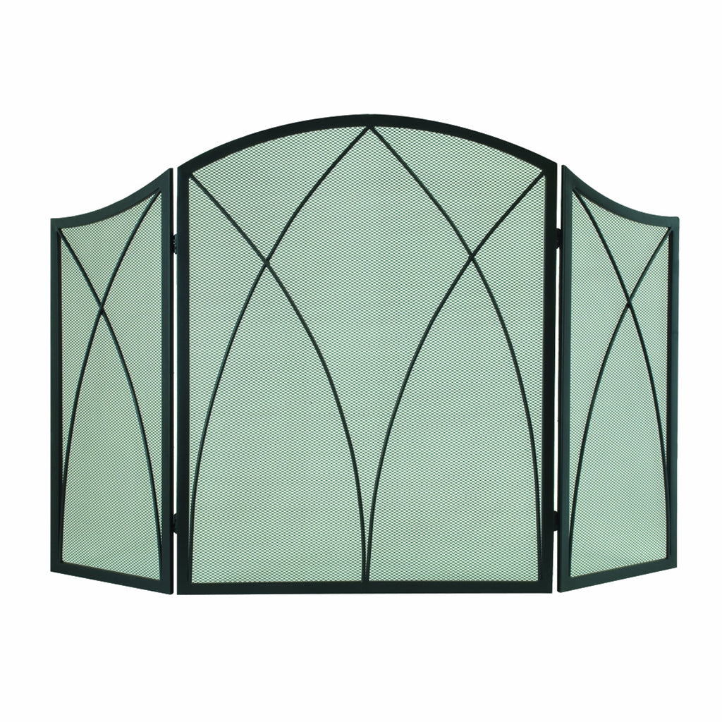 Arched 3-Panel Fireplace Screen B323970