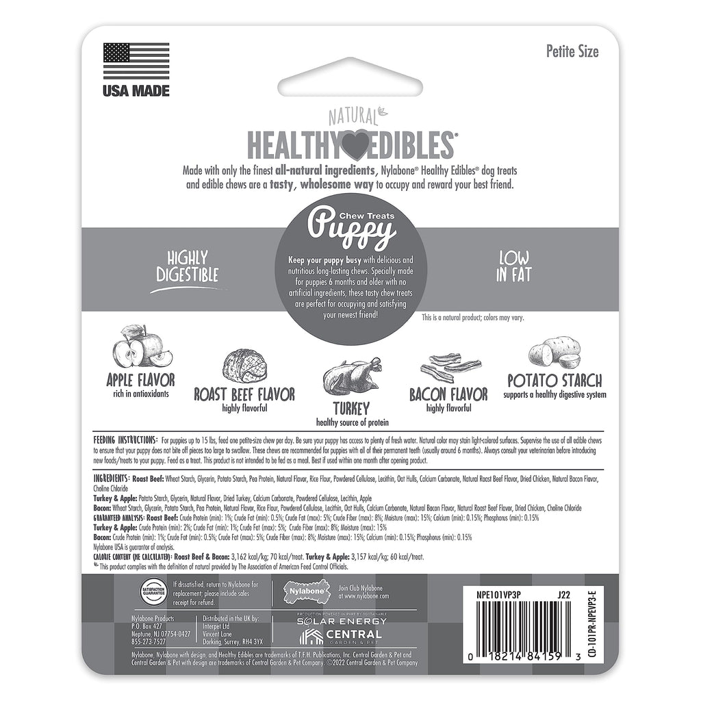 Healthy Edibles Puppy Dog Treats Variety Pack, 3 Count V809018