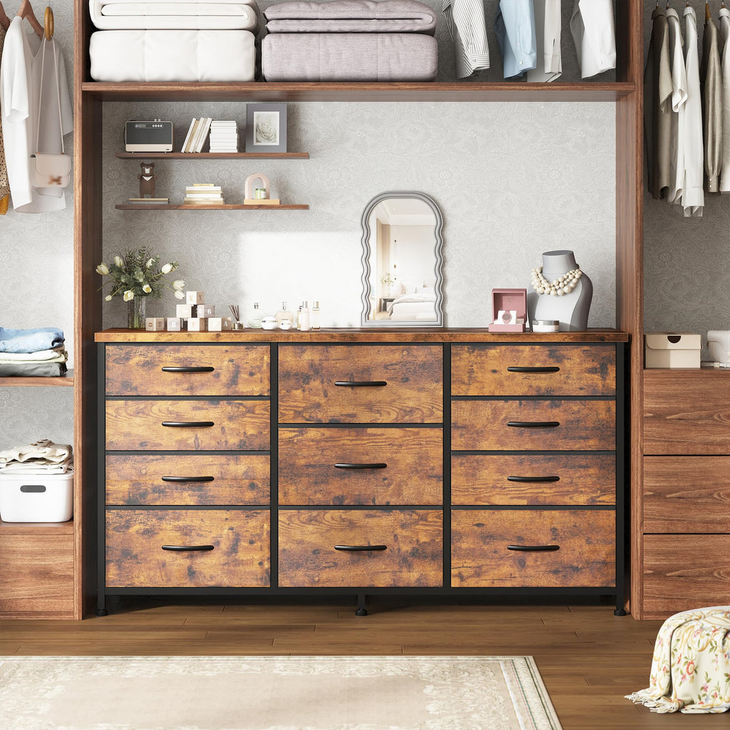 47.2"W Long Dresser with 11 Fabric Drawers C500613