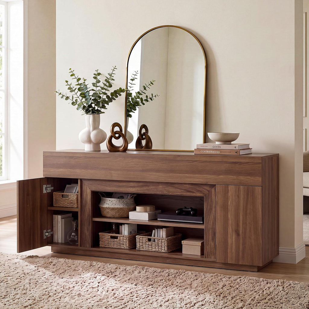 70" Walnut TV Stand N88870